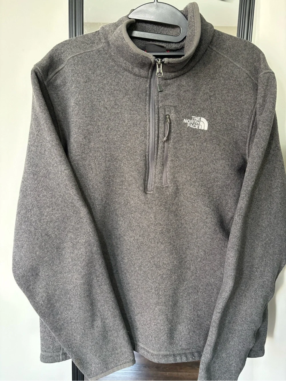The North Face Men's Dark Gray Half-Zip Fleece Pullover